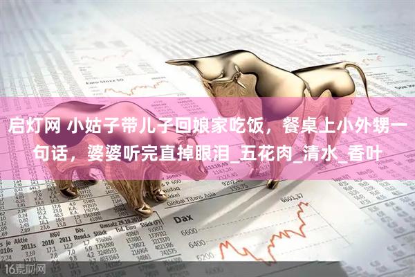启灯网 小姑子带儿子回娘家吃饭，餐桌上小外甥一句话，婆婆听完直掉眼泪_五花肉_清水_香叶
