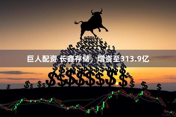 巨人配资 长鑫存储，增资至313.9亿